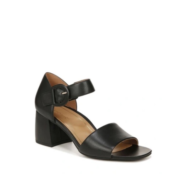 VIONIC BLACK LEATHER HEEL - Picture 1 of 13